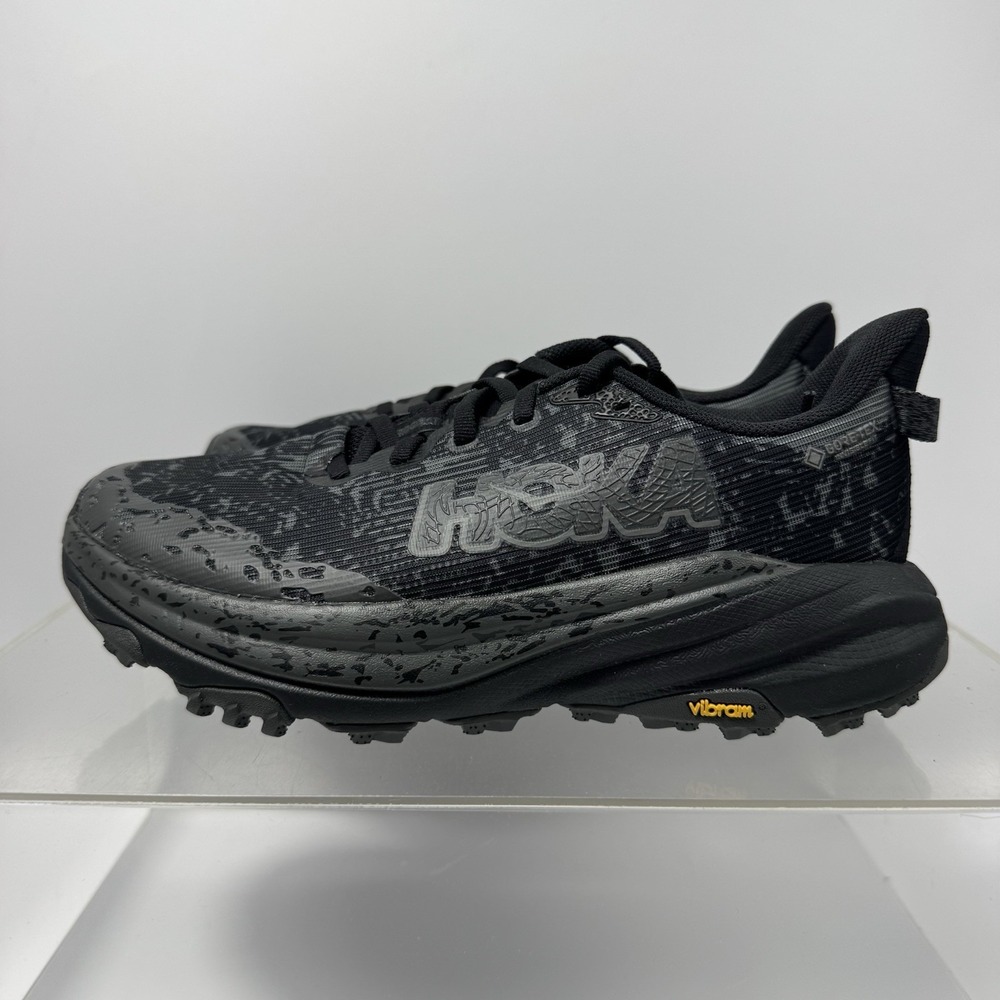 Brand New Hoka Speedgoat 6 GTX Gore-Tex Black 1155771 BCKT Women's Size 7 D WIDE